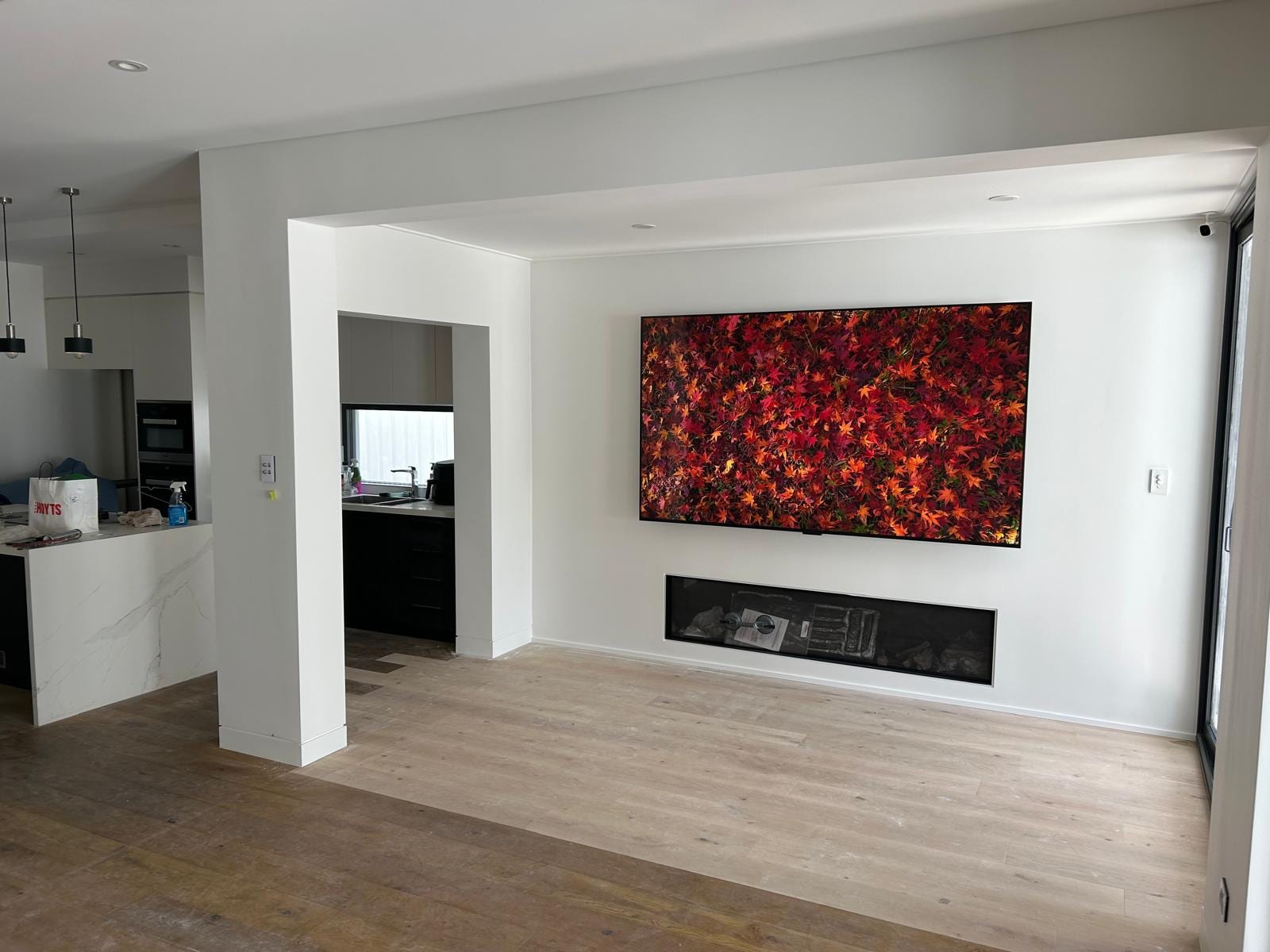 Living and kitchen area fit-out